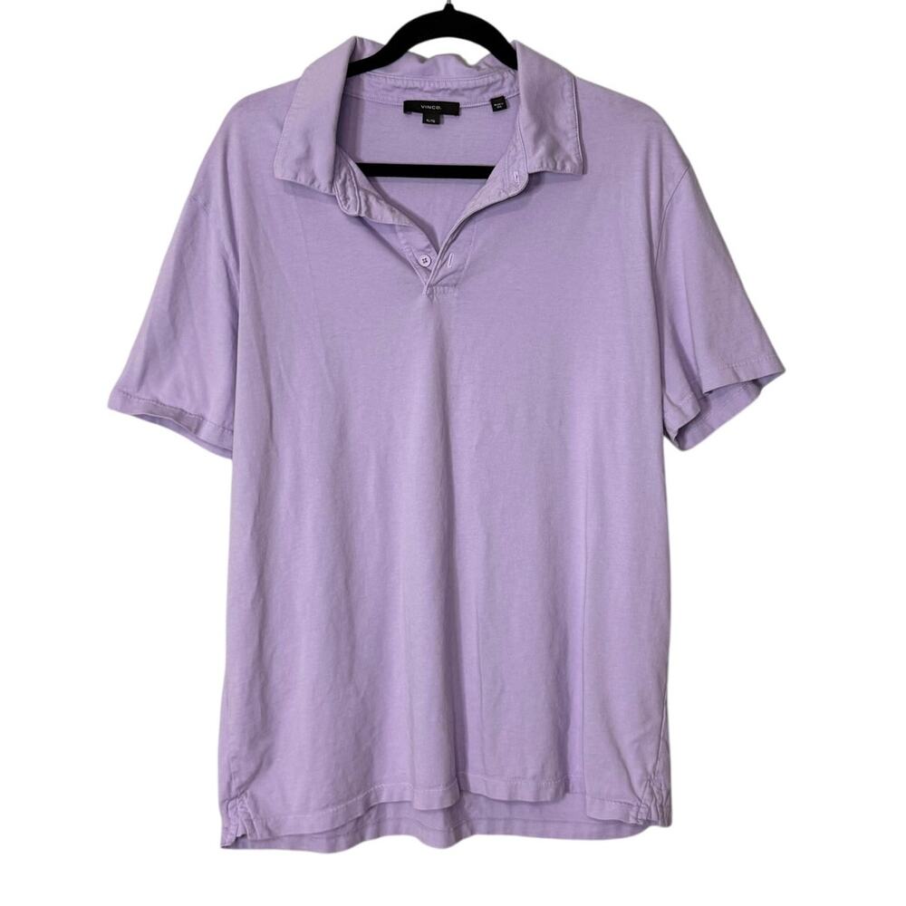Vince Men's Polo in Light Lavender
